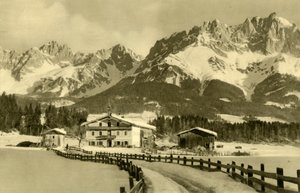 Kaiser-bjergene, Oberndorf, Tyrol, Østrig, c1935. af Unbekannt