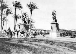 Kasr-El-Nilbroen, Cairo, Egypten, c1920