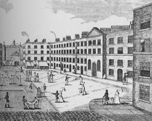 Kings Bench Prison, som det så ud i 1823, c1827, 1912 af Unbekannt