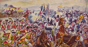 Kings Own Yorkshire Light Infantry. Slaget i Rosemarkerne ved Minden, 1759, 1939 af Unbekannt