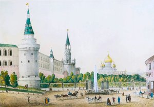 Kreml-haven, Moskva, Rusland, c1830