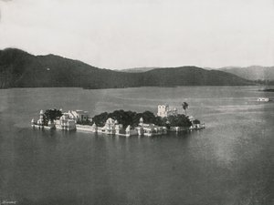 The Lake Palace, Udaipur, Indien, 1895. af Unbekannt