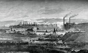 Landore Siemens stålværk, c1880 af Unbekannt