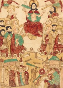 Den sidste dom med apostlene, ca. 1460. af Unbekannt