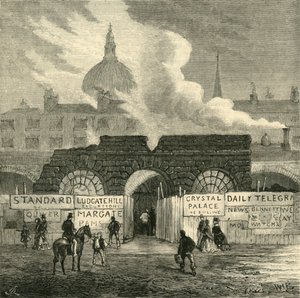 The Last Remains of the Fleet Prison, c1872. af Unbekannt