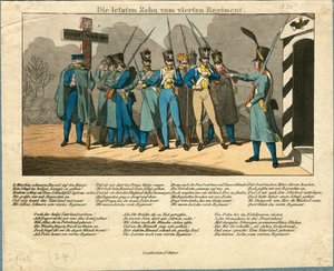 De sidste ti af 4. regiment, 1831 af Unbekannt