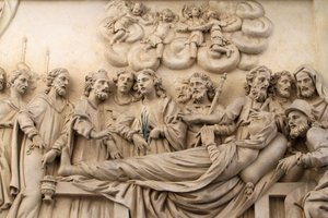 Jomfruens liv, Jomfruens hus, Santa Casa, Replika af det hellige hus, Vor Frue af Loreto-kirken, Prag., Tjekkiet af Unbekannt