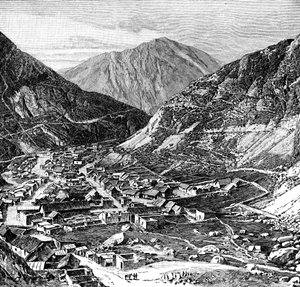 Lima-Oroya jernbanen, Peru, 1895 af Unbekannt