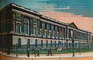 Louvre Palace søjlegang, Paris, c1920 af Unbekannt