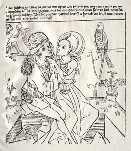 De elskende, ca. 1470. af Unbekannt