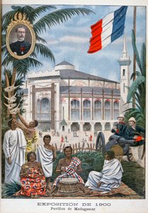 Den madagaskanske pavillon på verdensudstillingen i 1900, Paris, 1900 af Unbekannt