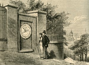 Det magnetiske ur, Greenwich Observatory, c1840, c1878. af Unbekannt