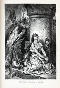 Jomfruen af Orleans i fængslet, 1882 af Unbekannt