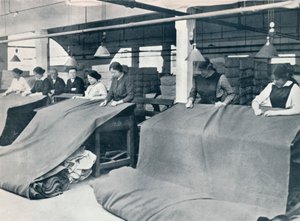 The Making of khaki: undersøgelse af det færdige klæde, c1914. af Unbekannt