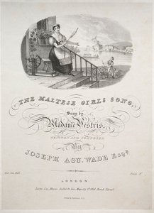 Den maltesiske pigesang, 1800-tallet. af Unbekannt