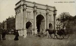 The Marble Arch, London, slutningen af det 19.-begyndelsen af det 20. århundrede. af Unbekannt