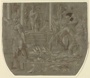 The Martyrium of Saint Lawrence, 1500-tallet. af Unbekannt