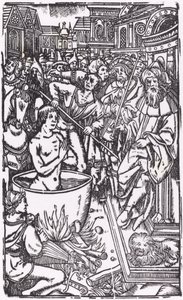 En helgens martyrium. af Unbekannt