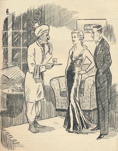 The Memsahib lufter hendes nyerhvervede Hindustani..., 1936. af Unbekannt