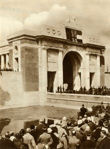 Meninporten afsløres, Ypres, Belgien, 24. juli 1927, 1935. af Unbekannt