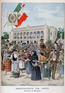 Den mexicanske pavillon på verdensudstillingen i 1900, Paris, 1900 af Unbekannt