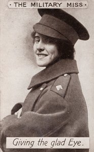 The Military Miss - Giving the glad Eye., c1914 af Unbekannt