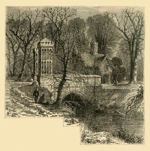 The Moat, Fulham Palace, c1878. af Unbekannt