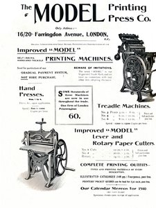 The Model Printing Press Co., 1910 af Unbekannt