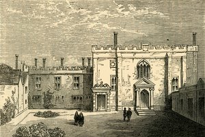 Klosteret St. John af Jerusalem, Clerkenwell - Kapellet fra syd, c1872. af Unbekannt