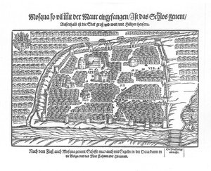 Moskva-kortet fra Moscouiter Wonderful Histories af Sigmund von Herberstein, 1567 af Unbekannt
