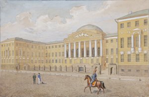 Moskva-universitetet, første kvartal af 1800-tallet af Unbekannt
