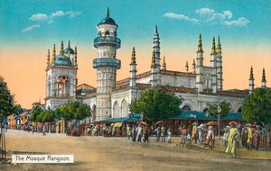 Moskeen Rangoon, c1888 af Unbekannt