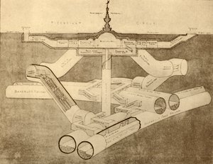 The New Piccadilly Circus Tube Station, 1930. af Unbekannt