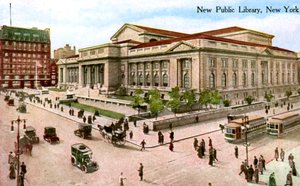 The New Public Library, New York, USA, 1910 af Unbekannt