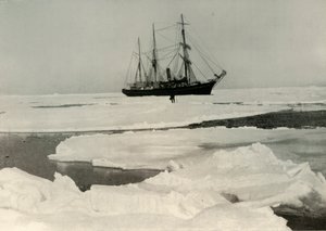 The Nimrod Pushing Her Way Through More Open Pack, c1908, 1909 af Unbekannt