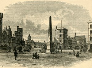 Obelisken i St. Georges Circus, c1878. af Unbekannt