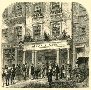The Old Adelphi Theatre, 1881. af Unbekannt