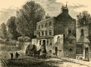 The Old Crown Inn, Highgate, 1830, c1876. af Unbekannt