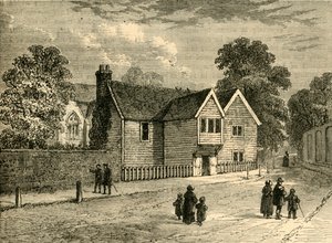 The Old Rectory, Stoke Newington, i 1858, c1876. af Unbekannt