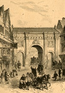 The Old Wooden Temple Bar, 1897. af Unbekannt
