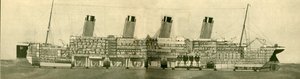 De olympiske 46.439 tons vist i sektion, c1930. af Unbekannt