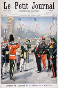 Åbningen af verdensudstillingen af republikkens præsident, Paris, 1900 af Unbekannt