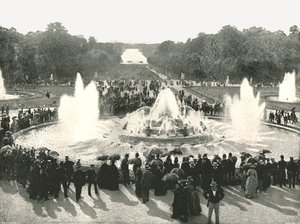 Slotsfontænerne, Versailles, Frankrig, 1895. af Unbekannt