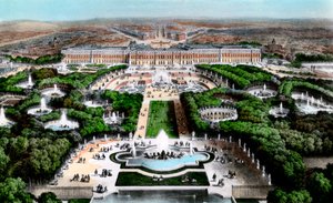 Slottet i Versailles, Paris, Frankrig, begyndelsen af det 20. århundrede af Unbekannt
