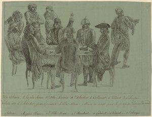 De Filosofernes Måltid, efter 1772. af Unbekannt