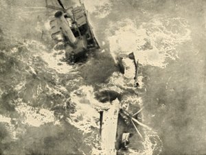 The Pirates Work: Steamer Breaking Up, 1919. af Unbekannt
