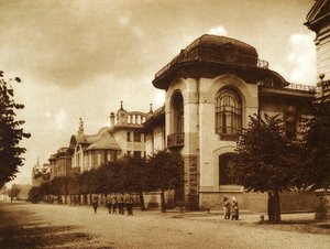 Ponizovsky og Mindovsky-husene på Povarskaya Street, Moskva, Rusland, 1900-tallet af Unbekannt