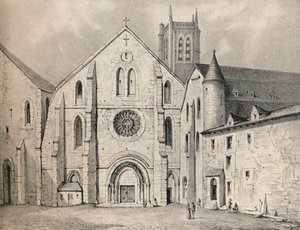 Portalen til klosteret St. Genevieve, 1915 af Unbekannt