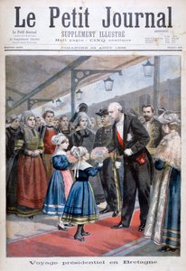 Præsidenten for den franske republik besøger Bretagne, 1896 af Unbekannt