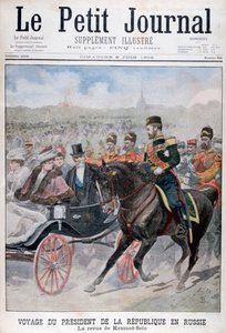Præsidenten for Republikken Frankrig gennemgår tropper, Krasnoye Selo, Rusland, 1902 af Unbekannt
